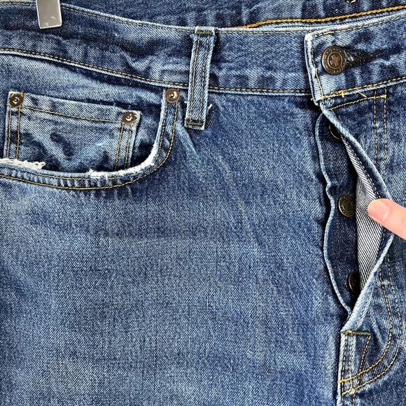 Imogene and Willie Barton Slim Denim Jeans 34 Mid Rise Medium Wash 100% Cotton - Picture 2 of 6